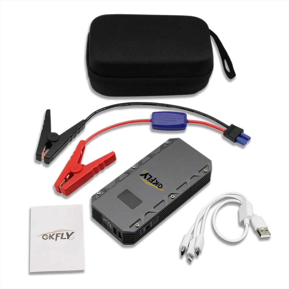 GKFLY 1500A 2000A Car Jump Starter Power Bank Portable 12V Starting Device Power Car Battery Booster Buster for 6.0L 5.0L
