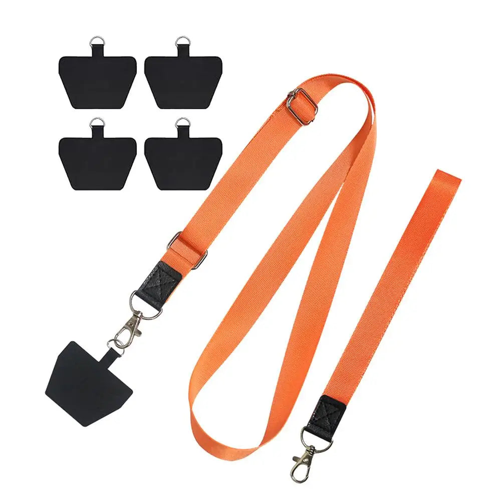 Mobile Phone Lanyard Adjustable Neck Anti-loss Neck Strap Phone Lanyards With 4 Cushions Suitable For All Smartphones