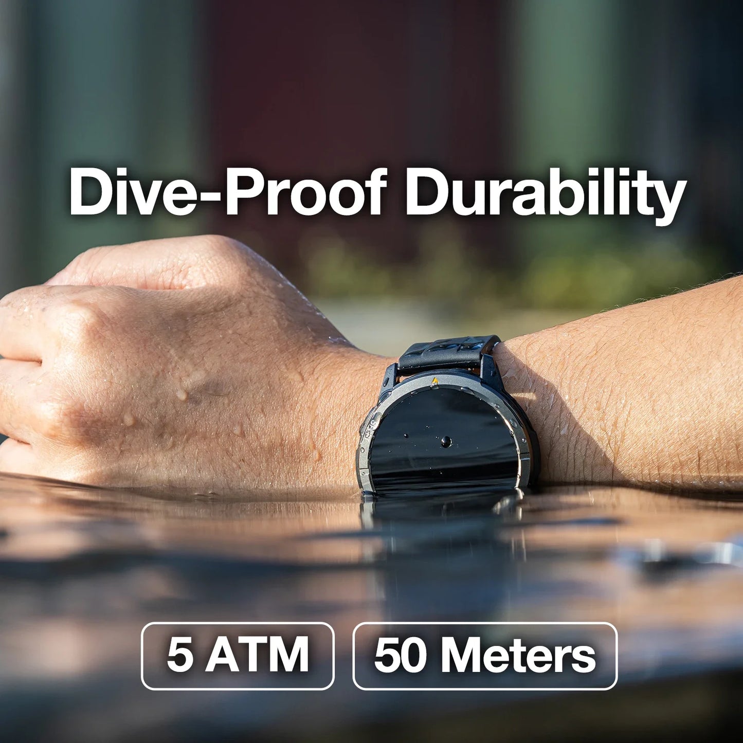 AGM Legion Smartwatch 1.43" AMOLED 5ATM Waterproof 100+ Sports Modes GPS Compass - Rugged Design for Outdoor Enthusiasts