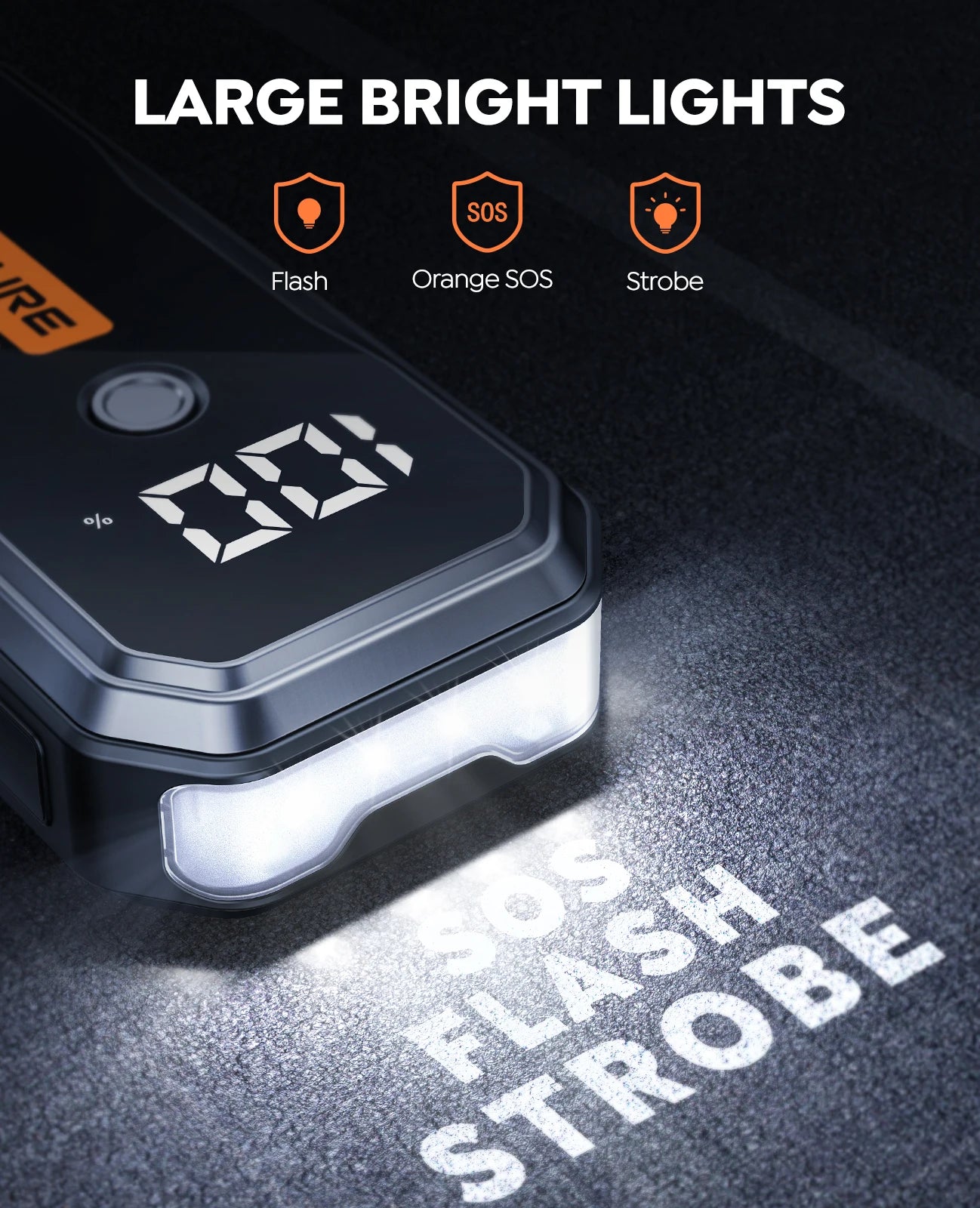 BUTURE 5000A Jump Starter 160W DC Quick Charge 26800 mAh Car Power Bank Portable For Emergency Booster Starting Device