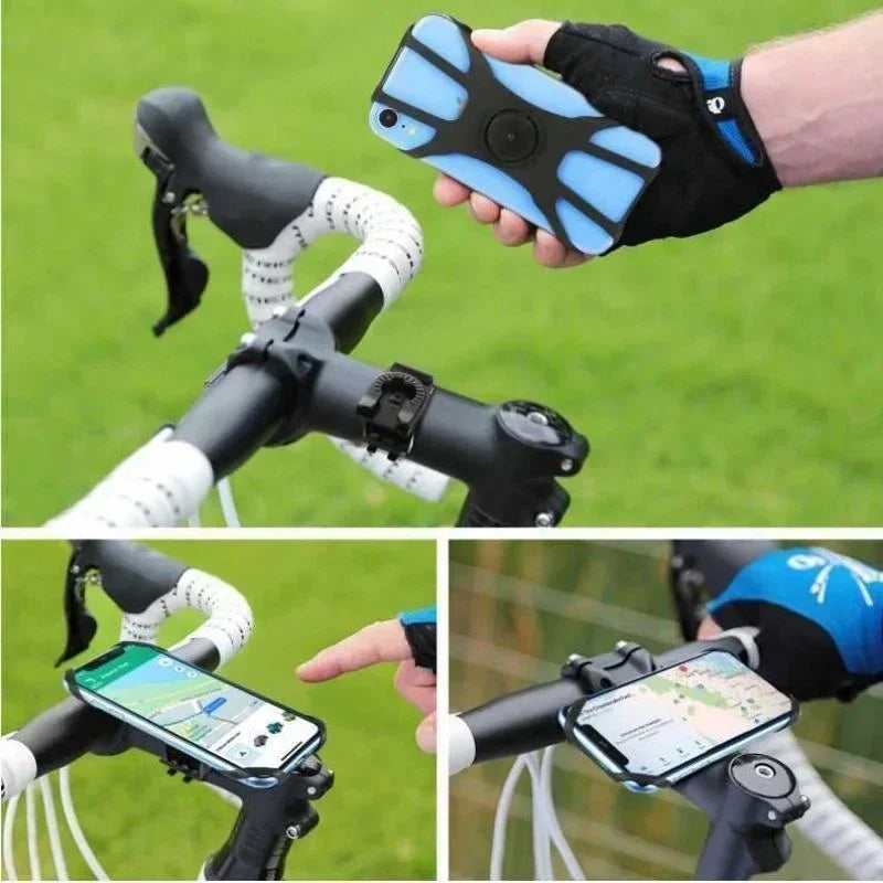 360° Removable Phone Holder Universal Phone Mount for Bicycle Motorcycle Scooter Phone Mount for 4" to 7" all Smartphones