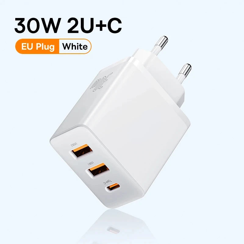 30W USB Type C Charger Phone Charger PD Quick Charge For iPhone15 14 13 12 Pro Max QC3.0 Fast Charging For Samsung Xiaomi