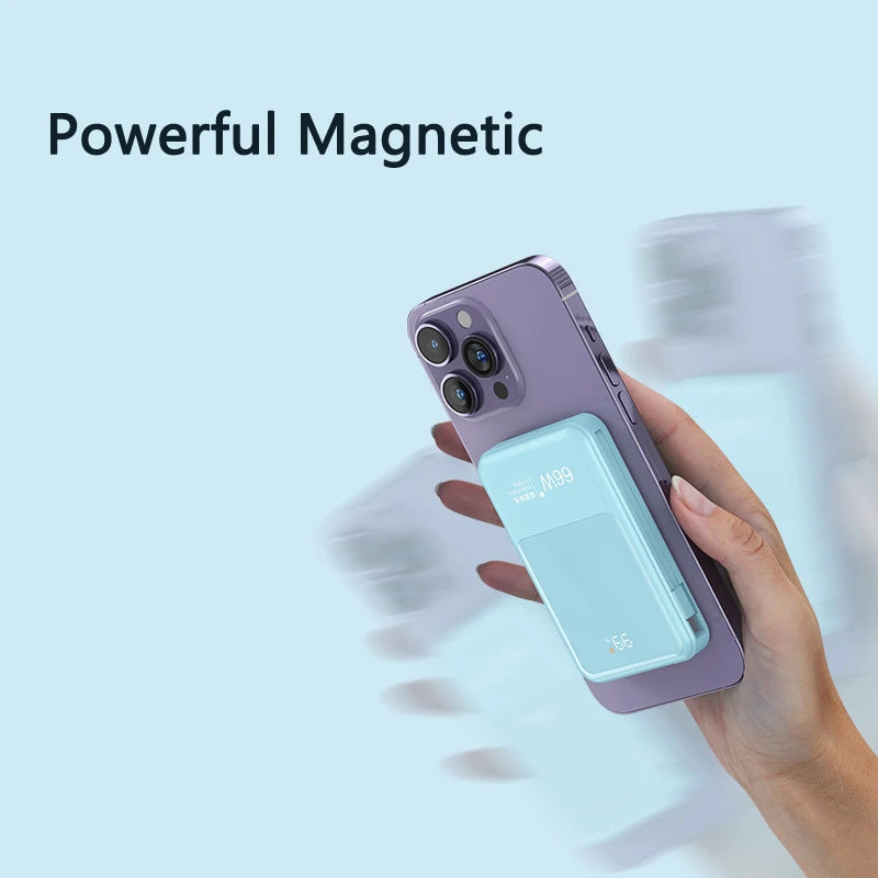 For IPhone 15 14 13 Pro Xiaomi Powerbank Magnetic Wireless Charger Power Bank 20000 Mah 66W Fast Charging External Battery Pack