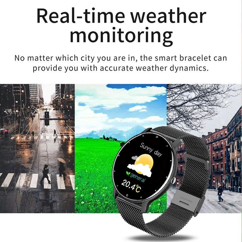 LIGE Smart Watch Men Women Full Touch Screen Sport Fitness Watch Man IP67 Waterproof Bluetooth For Android IOS Smartwatch Men