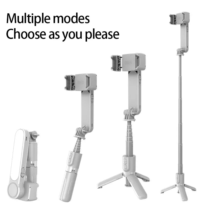 Handheld Selfie Stick Gimbal Stabilizer Holder Adjustable Fill Light Selfie Stand Bluetooth Phone For IPhone Samsung Xiaomi Pro