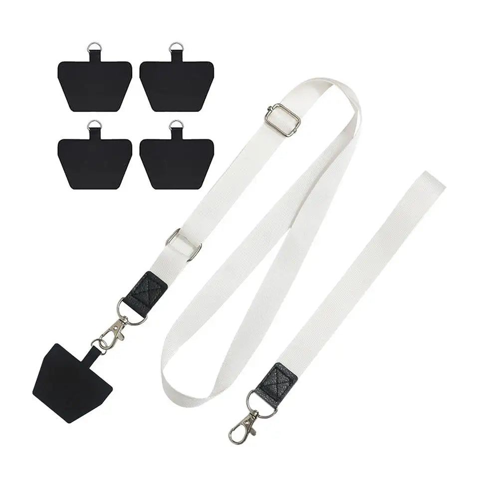 Mobile Phone Lanyard Adjustable Neck Anti-loss Neck Strap Phone Lanyards With 4 Cushions Suitable For All Smartphones