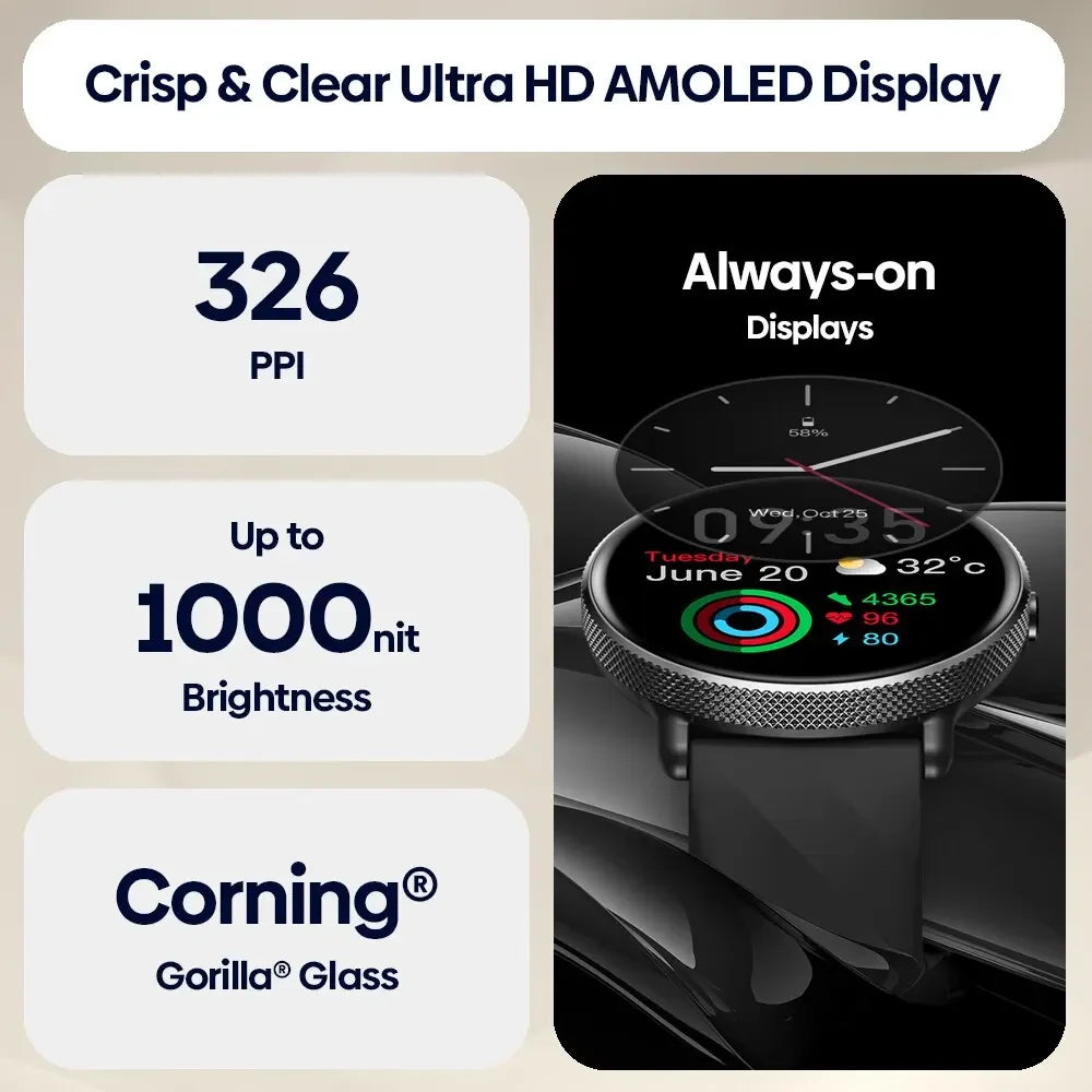 GTR 3 Pro Voice Calling Smart Watch Display 316L Stainless Steel Fitness Smartwatch Women