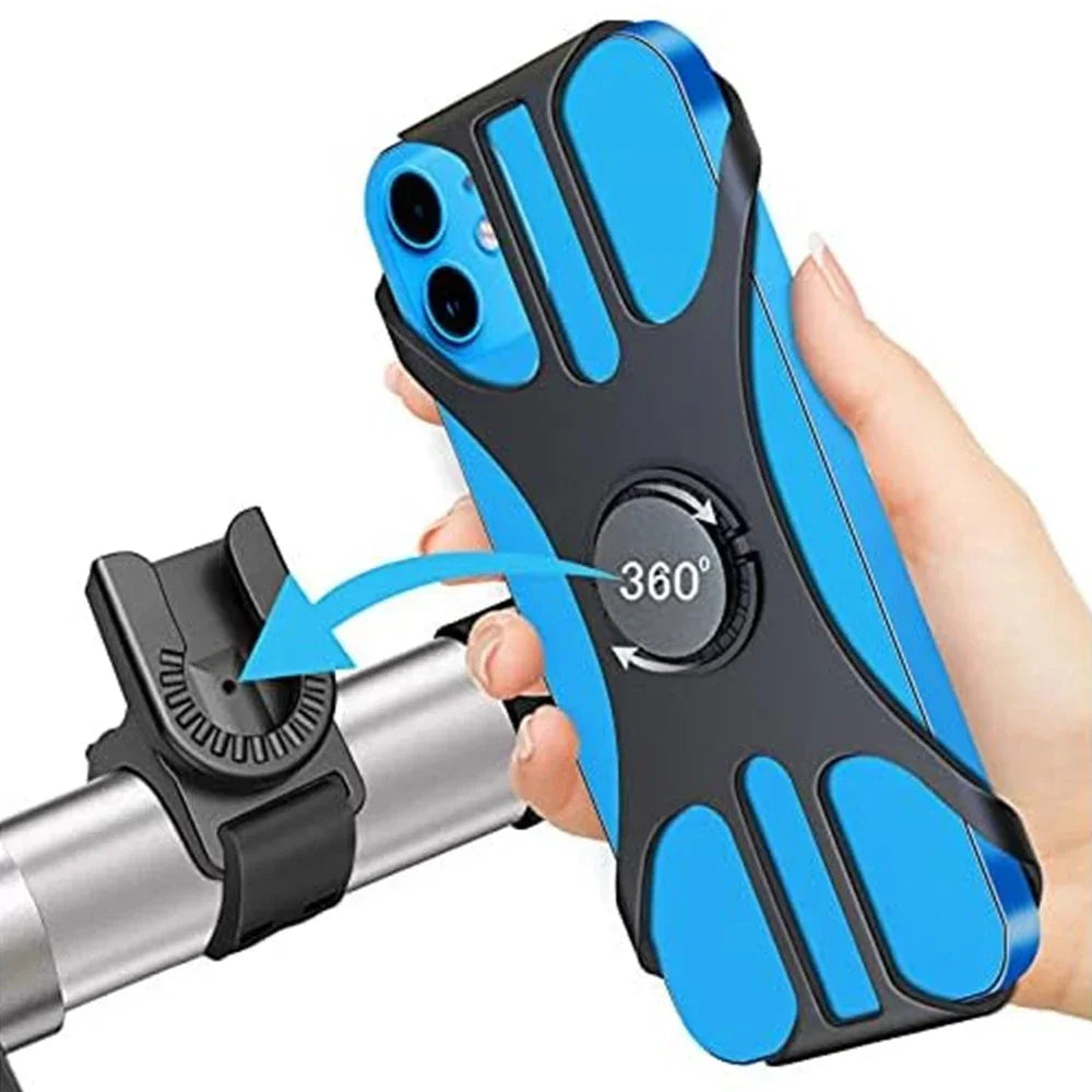 360° Removable Phone Holder Universal Phone Mount for Bicycle Motorcycle Scooter Phone Mount for 4" to 7" all Smartphones