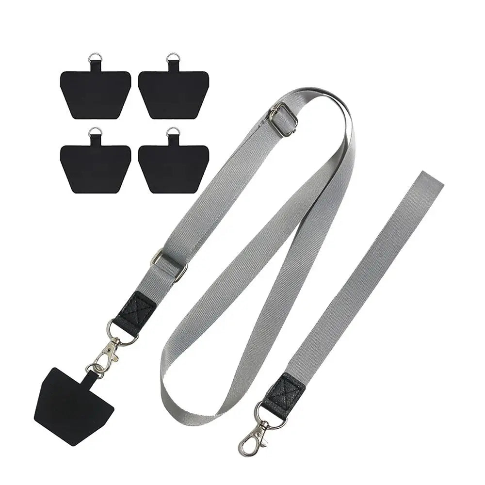Mobile Phone Lanyard Adjustable Neck Anti-loss Neck Strap Phone Lanyards With 4 Cushions Suitable For All Smartphones