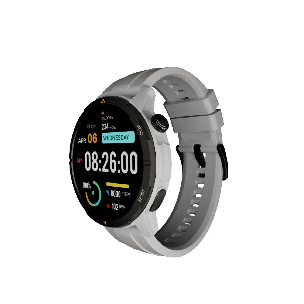 AGM Legion Smartwatch 1.43" AMOLED 5ATM Waterproof 100+ Sports Modes GPS Compass - Rugged Design for Outdoor Enthusiasts