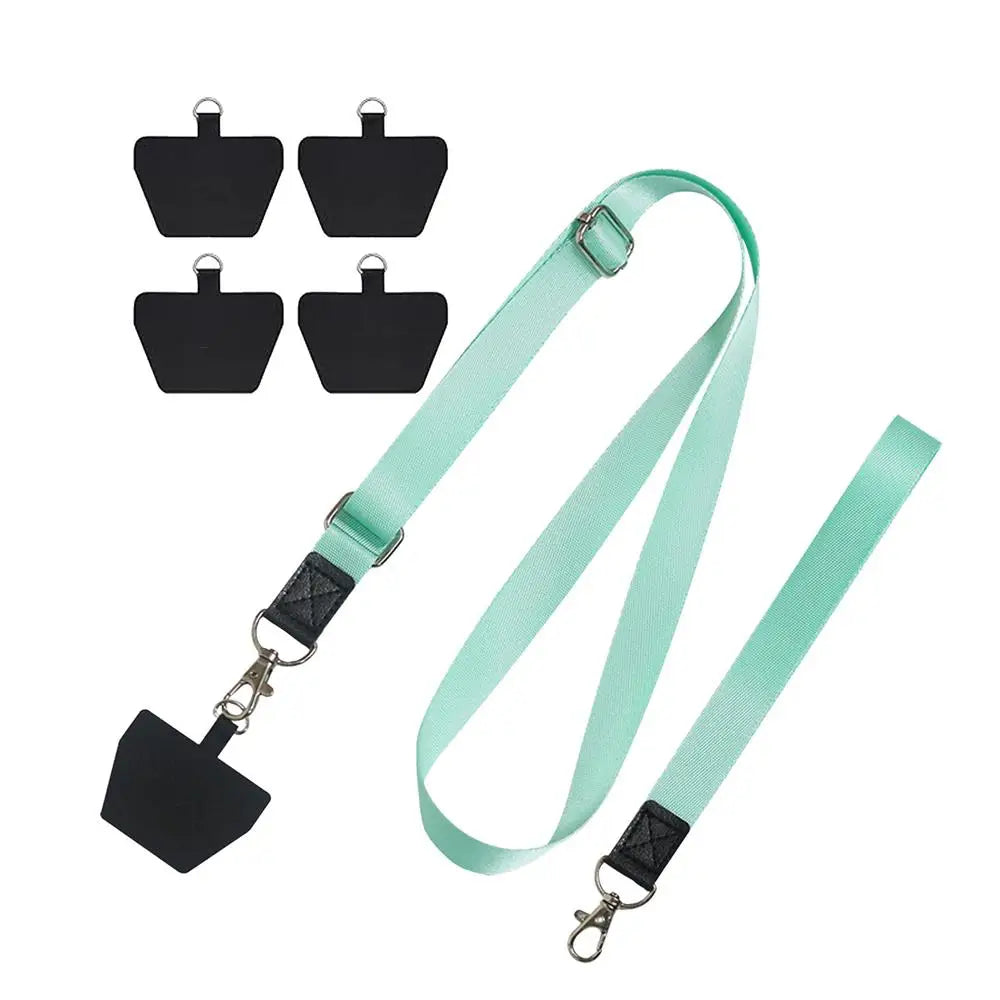 Mobile Phone Lanyard Adjustable Neck Anti-loss Neck Strap Phone Lanyards With 4 Cushions Suitable For All Smartphones