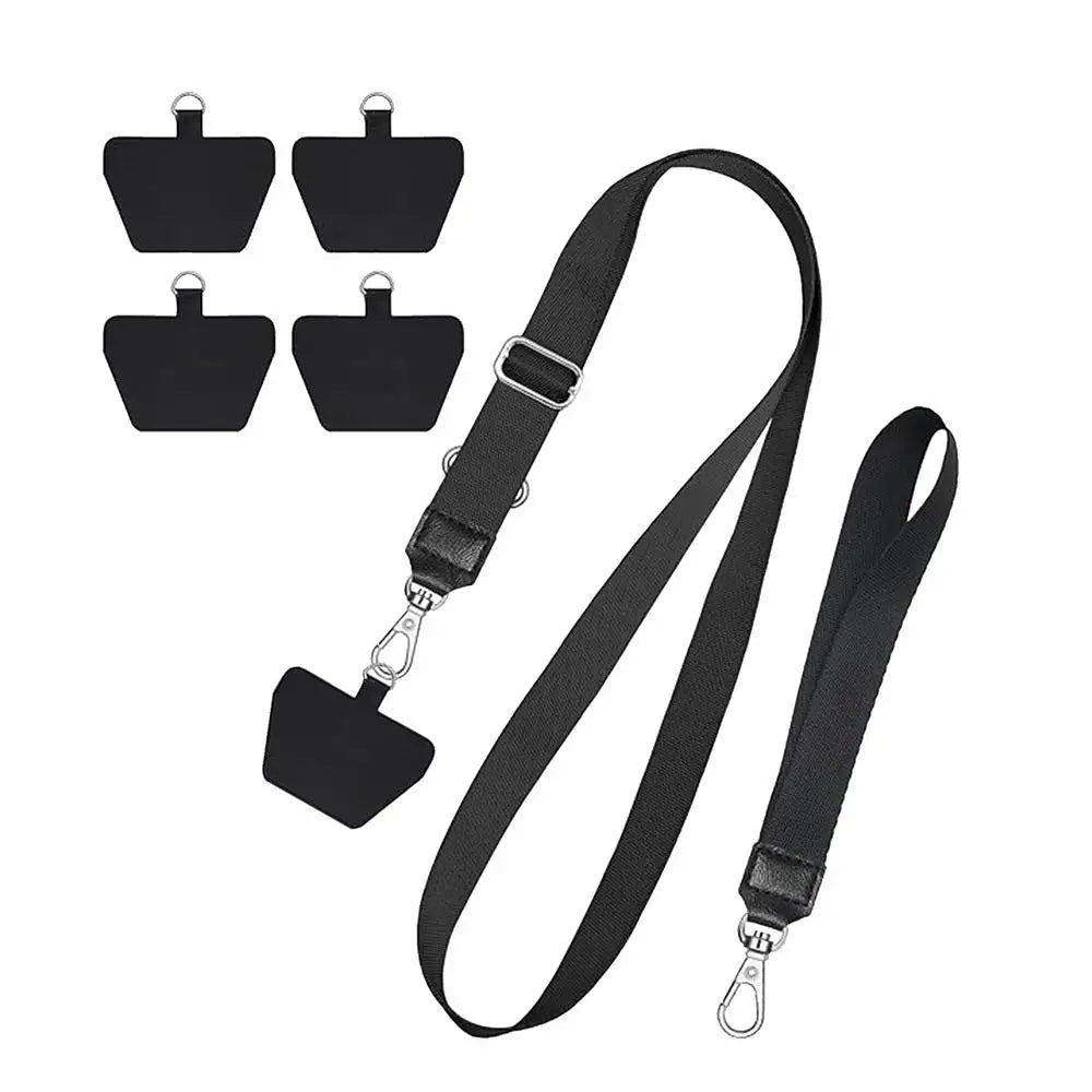 Mobile Phone Lanyard Adjustable Neck Anti-loss Neck Strap Phone Lanyards With 4 Cushions Suitable For All Smartphones
