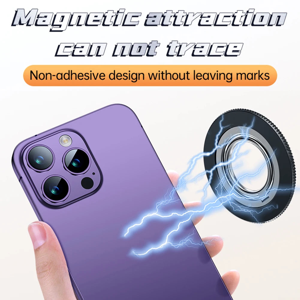 Finger Ring Holder with 360° Rotate Ring Smartphone Bracket Magnetic Phone Grip for iPhone 15 Pro Max 14 13 12 Samsung