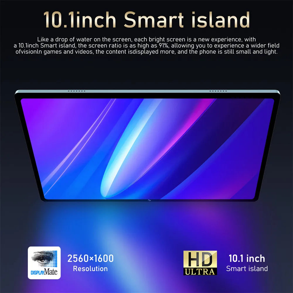 2025 Pad 16 Pro Tablet 10 inch Android 4K WIFI 10000mAh 16GB+1TB Tablets Dual SIM Snapdragon 870 Tablet PC For Children Kids Tab