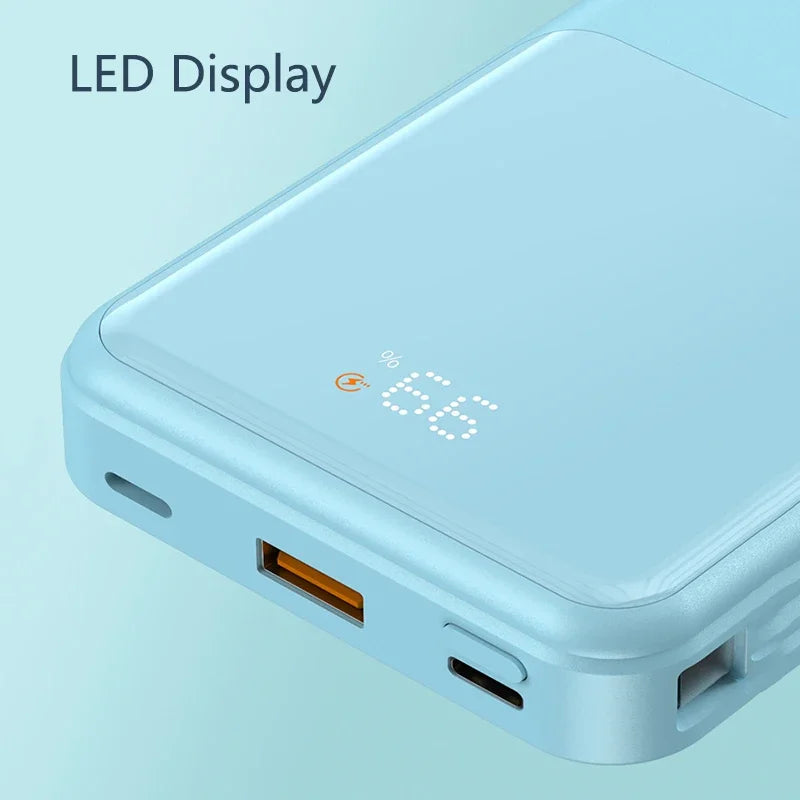For IPhone 15 14 13 Pro Xiaomi Powerbank Magnetic Wireless Charger Power Bank 20000 Mah 66W Fast Charging External Battery Pack