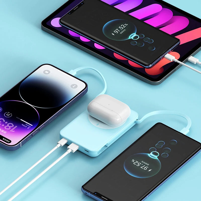 For IPhone 15 14 13 Pro Xiaomi Powerbank Magnetic Wireless Charger Power Bank 20000 Mah 66W Fast Charging External Battery Pack