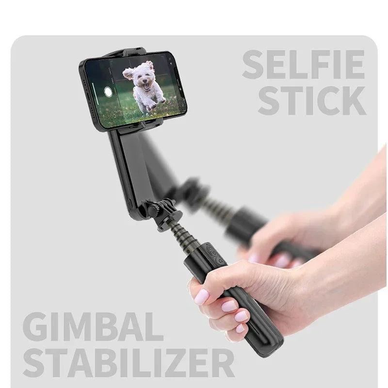Handheld Selfie Stick Gimbal Stabilizer Holder Adjustable Fill Light Selfie Stand Bluetooth Phone For IPhone Samsung Xiaomi Pro