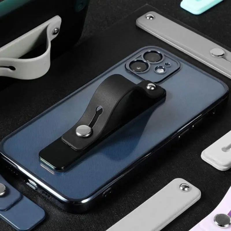 Wrist Band Hand Band Finger Grip Mobile Phone Holder Stand Push Pull Universal Phone Socket Holder For Smartphones