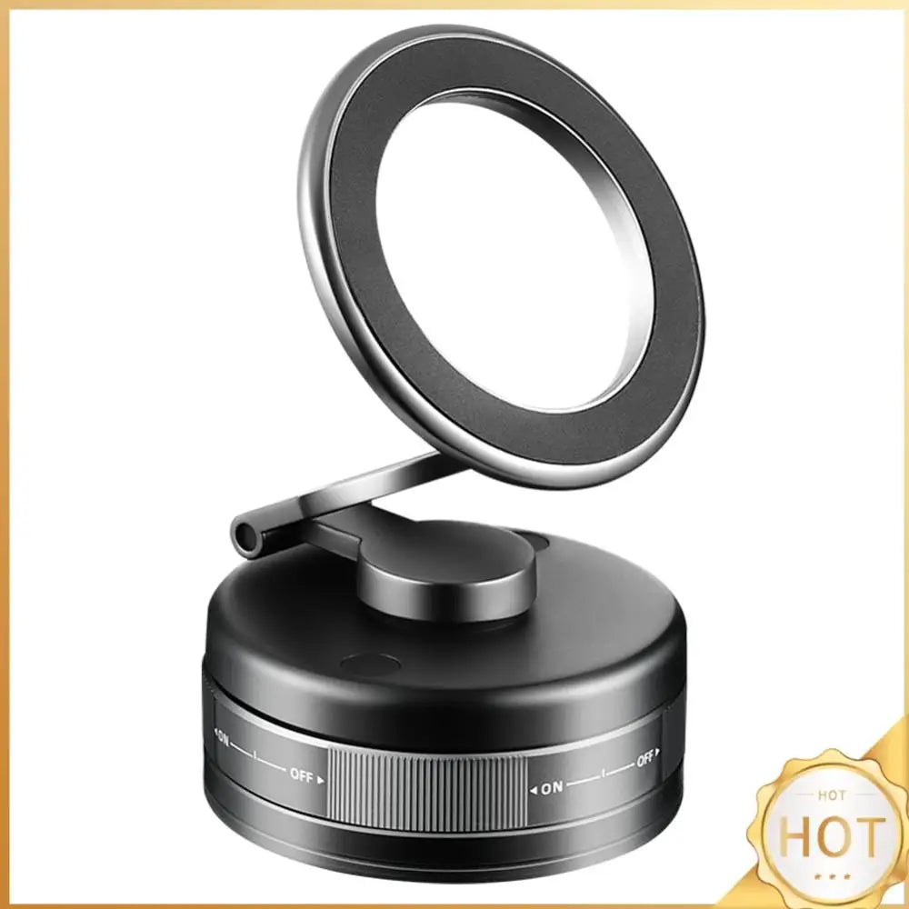 Magnetic Vacuum Suction Cup Car Phone Stand 360° Rotatable Folding Mobile Phone Stand for Car/Gym/Mirror/Shower/Smooth Surface