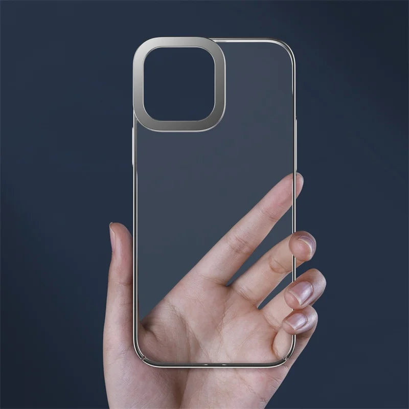 Baseus Plating Case For iPhone 13 Pro Max Clear Full Lens Protection Case Transparent Shockproof Cover For NEW iPhone 2021 Case