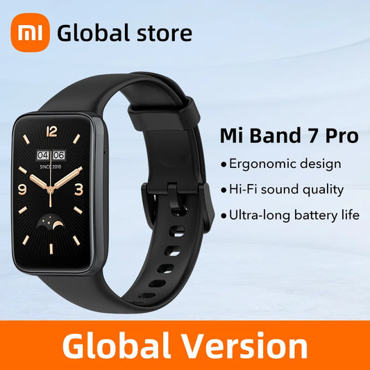 Global Version Xiaomi Mi Band 7 Pro Smart watch AMOLED Screen GPS Miband 7 Pro Blood Oxygen Fitness Traker Waterproof Smart Band