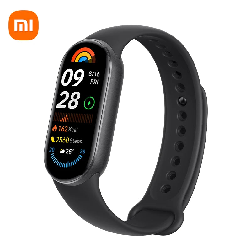 Global Version Xiaomi Smart Band 9 1.62'' AMOLED display Up to 21-day battery life* rate and SpO₂ monitoring* 150+ sports modes