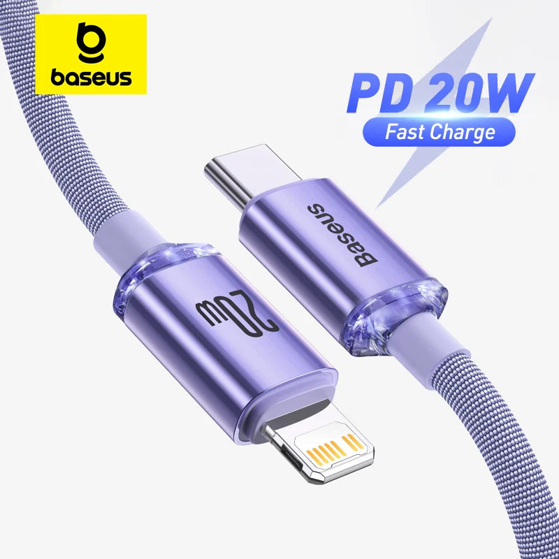 Baseus USB Type C PD 20W Cable for iPhone 14 13 12 Pro X 8 Fast USB C Cable for iPhone Charging Cable USB Type C Cable Wire Code