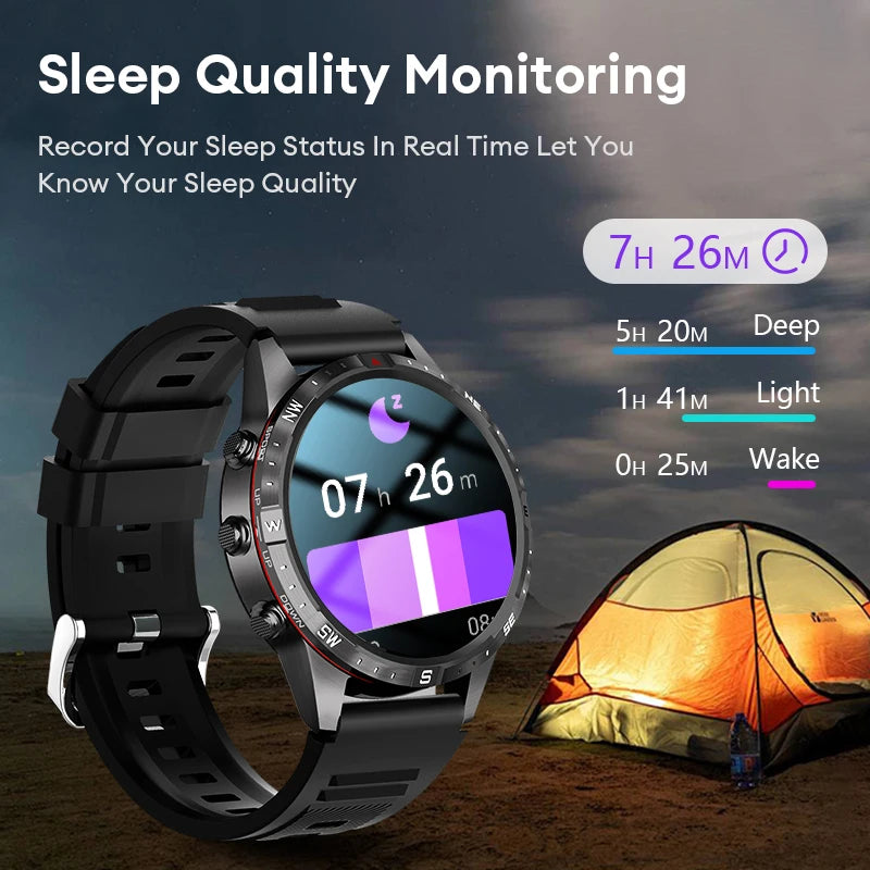 Aolon GT5pro Smart Watch Men 1.6 inch Full Screen HD Bluetooth Call 100+Sport Fitness Tracker Waterproof Smartwatch With compass