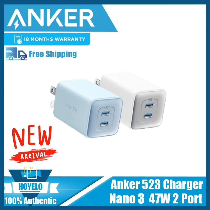 Anker USB C Charger 40W/47W 521 Charger (Nano Pro) PIQ 3.0 Durable Compact Fast Charger