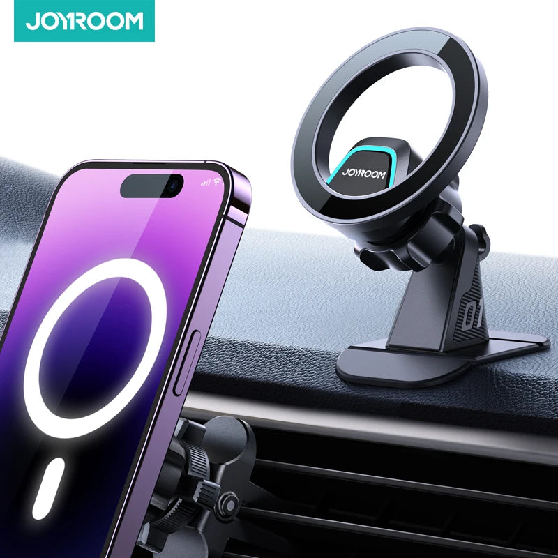 Joyroom Magnetic Car Phone Mount 20 Strongest Magnets Universal Car Phone Holder Dash All-Metal Phone Mount Not Drop 3M Adhesive