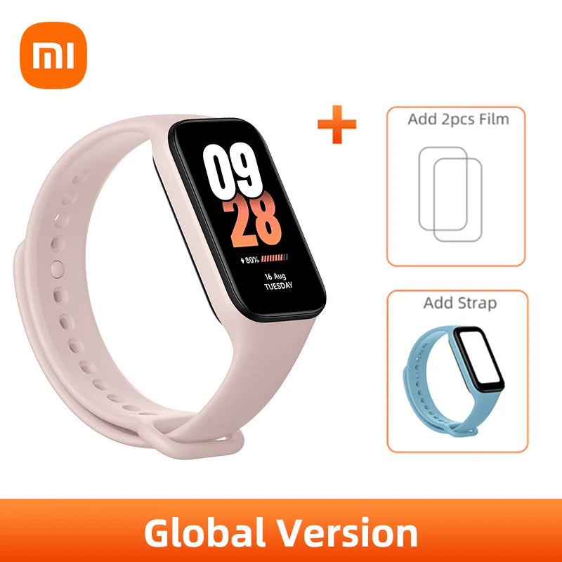 In stock Xiaomi Smart Band 8 active Global Version 1.47'' Advanced Sleep Fitness Tracking 50+Sport Modes 14Days Battery Bluetoot