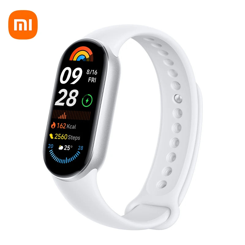 Global Version Xiaomi Smart Band 9 1.62'' AMOLED display Up to 21-day battery life* rate and SpO₂ monitoring* 150+ sports modes