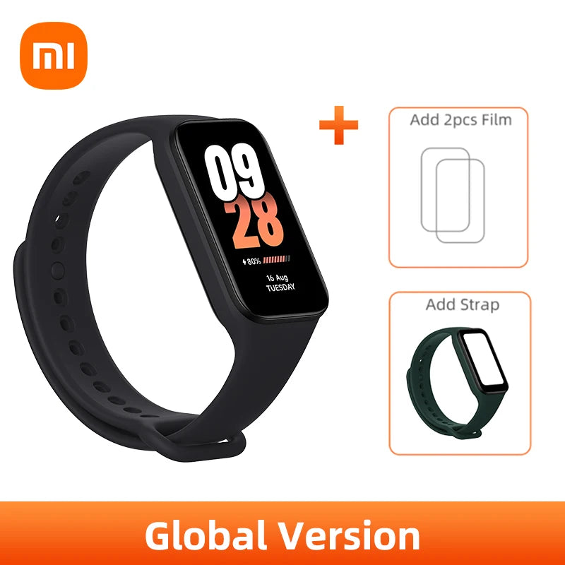 In stock Xiaomi Smart Band 8 active Global Version 1.47'' Advanced Sleep Fitness Tracking 50+Sport Modes 14Days Battery Bluetoot