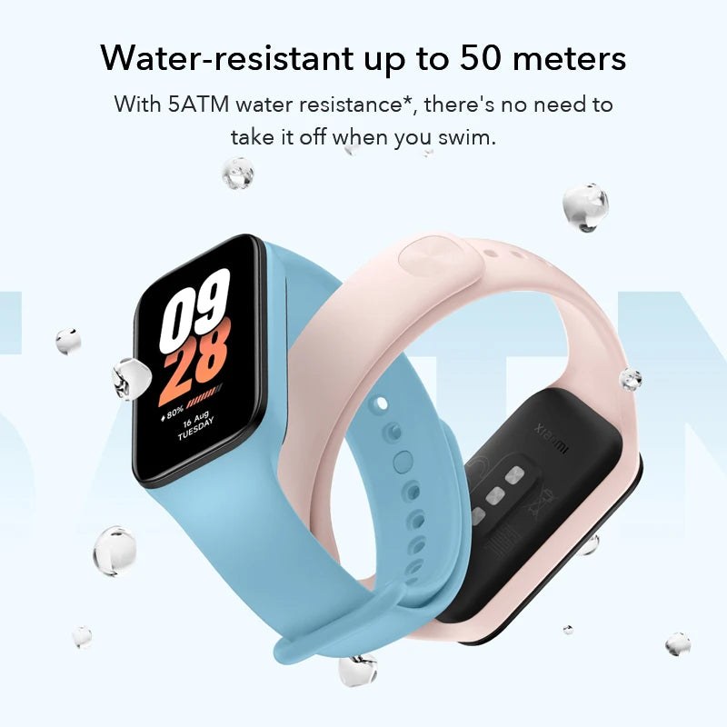 In stock Xiaomi Smart Band 8 active Global Version 1.47'' Advanced Sleep Fitness Tracking 50+Sport Modes 14Days Battery Bluetoot