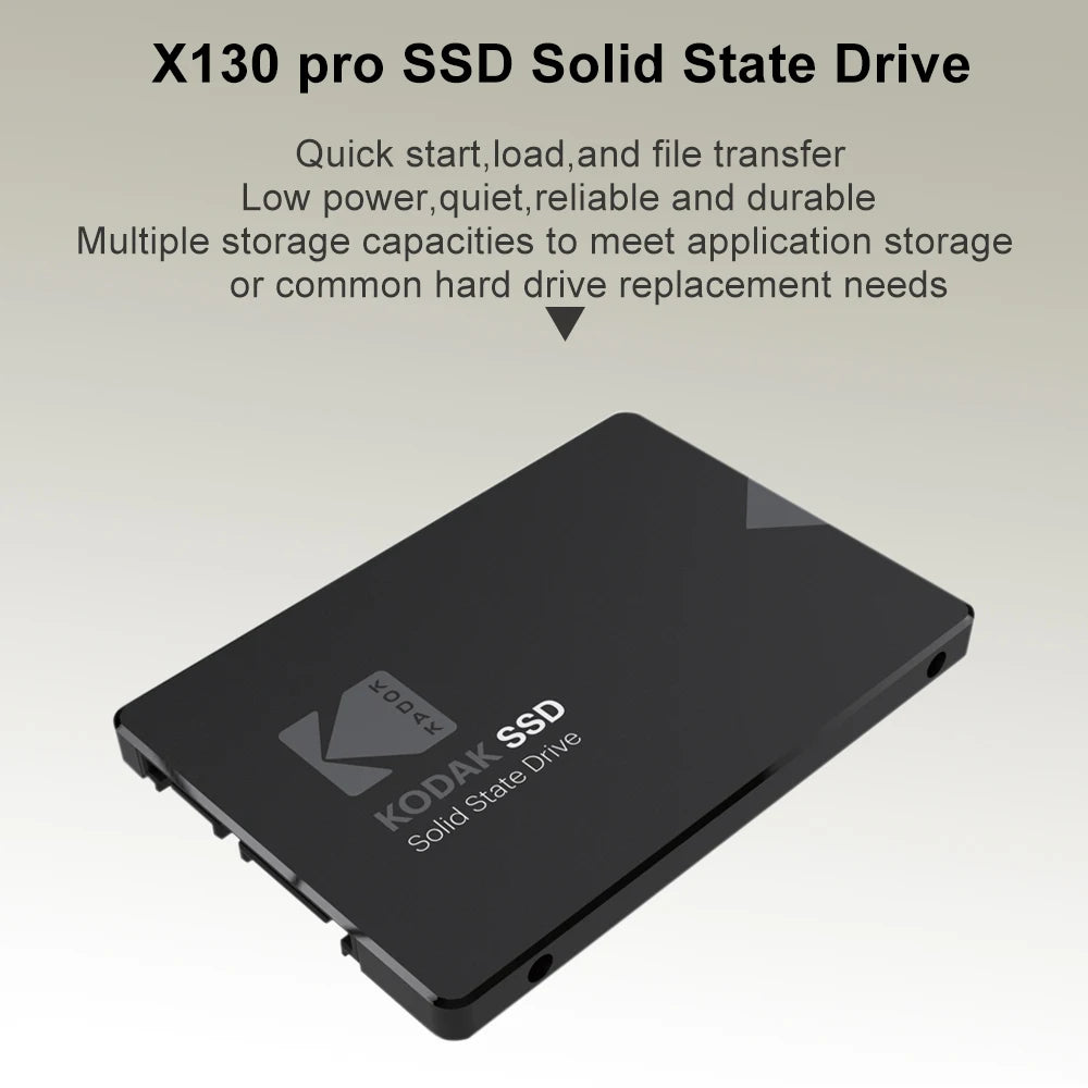 Kodak X130 PRO SSD Hard Disk Drive 128GB 256GB 512GB 1TB Hdd 2.5 SATA3.0 Disk Internal Hard Drive for Laptop Computer