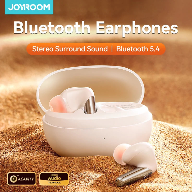 Joyroom TWS Wireless Bluetooth 5.4 Earphones headphones ENC Active Noise Cancellation in-Ear Mics Handfree Phone Earbuds JR-BB1