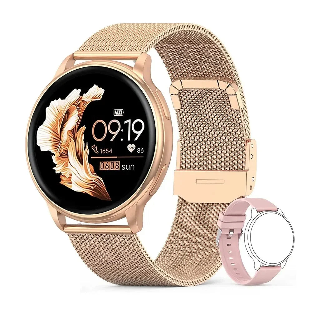 Bluetooth Call Smart Watch Women Custom Dial Steel Watches Men Sports Fitness Tracker Heart Rate Smartwatch  Android IOS G35