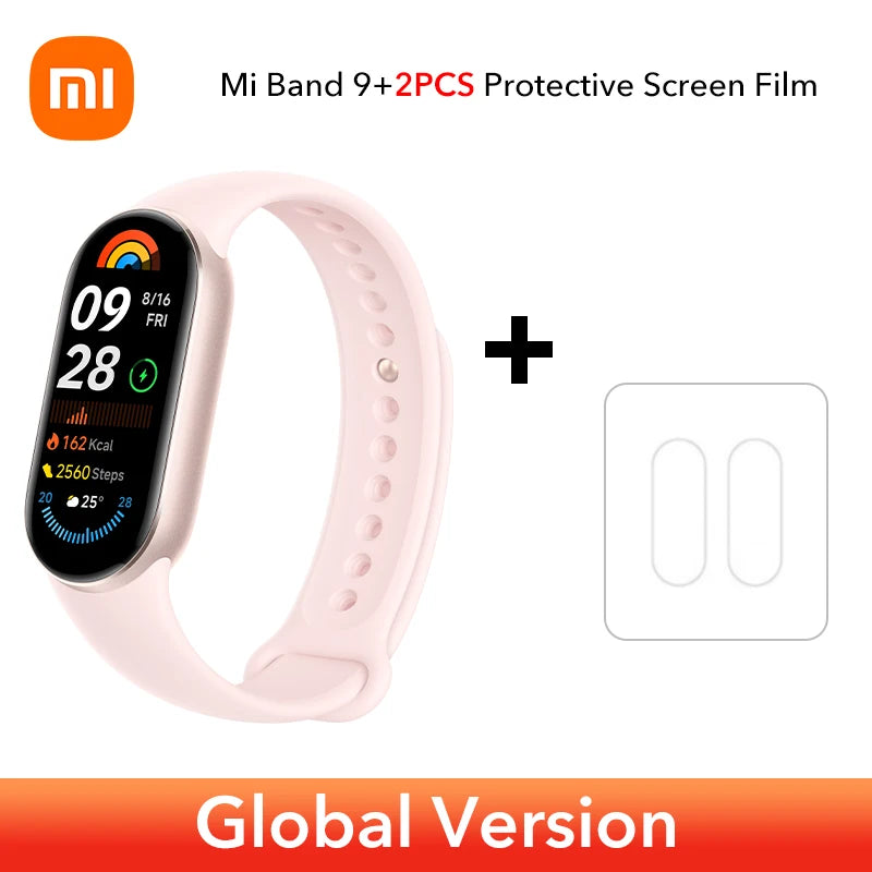 Global Version Xiaomi Smart Band 9 1.62'' AMOLED display Up to 21-day battery life* rate and SpO₂ monitoring* 150+ sports modes