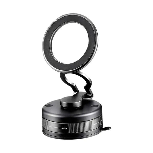 Vacuum Suction Magnetic Phone Holder 360 Degree Rotation Foldable Phone Stand Car Mount Vehicle Interior Accessories Stable