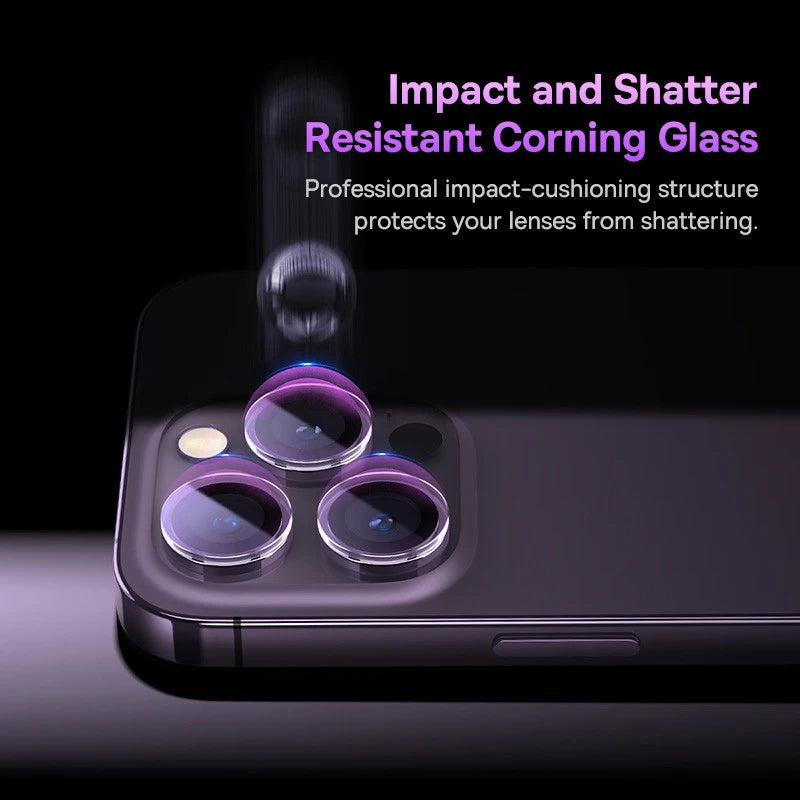 Baseus Camera Lens Protector Glass For iPhone 15 14 13 12 11 Pro Max Back Lens For iPhone 13 12 Mini Full Cover Protective Case