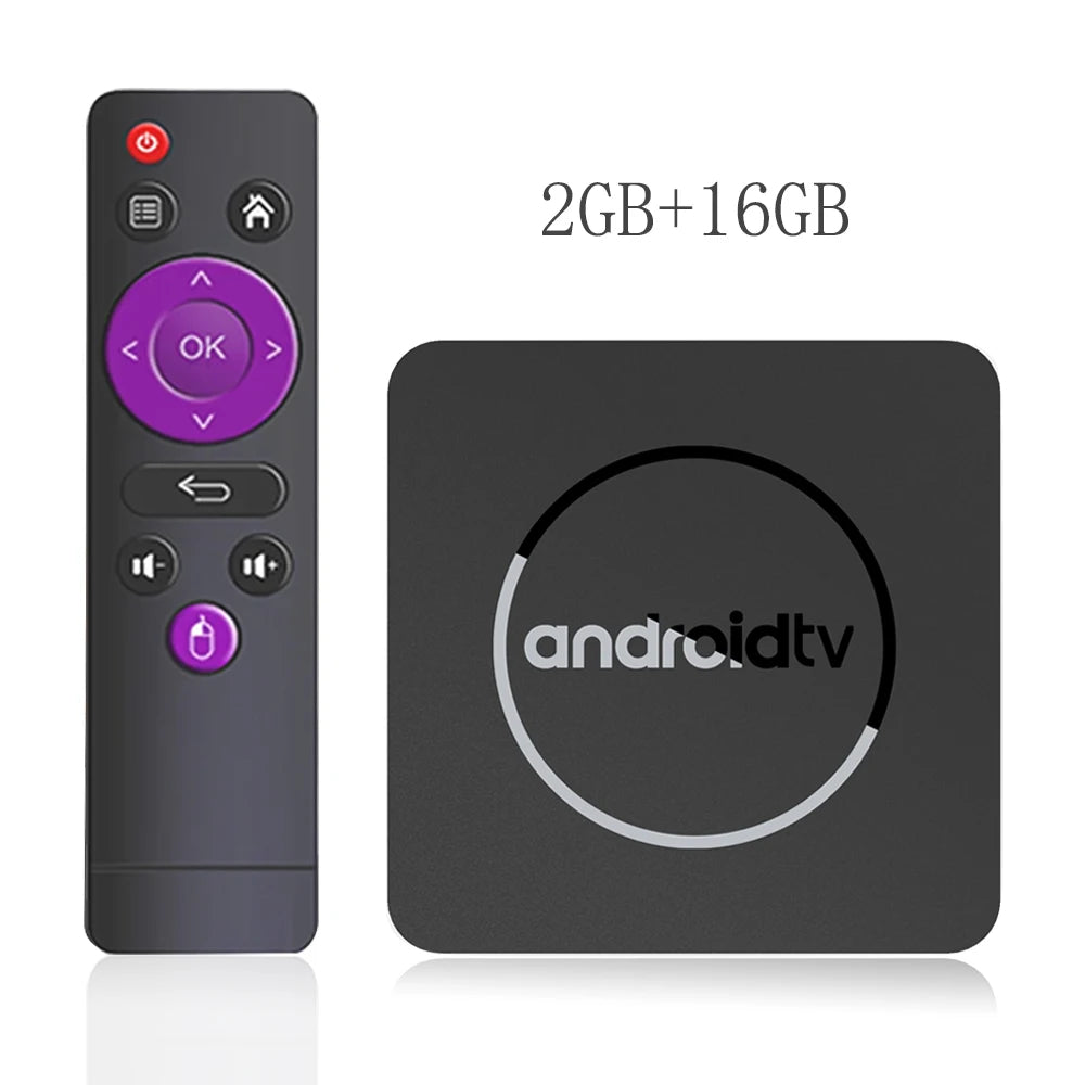 Global Version  Android13 Smart Android TV Box 4K Allwinner H313 2GB 16GB Dual 2.4G+5G Wifi Bluetooth Stream Media Player