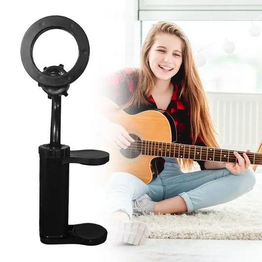 Smartphone Live Broadcast Bracket Stand Guitar Head Clip Holder Support Guitar Holder Bass Ukulele Head Mount