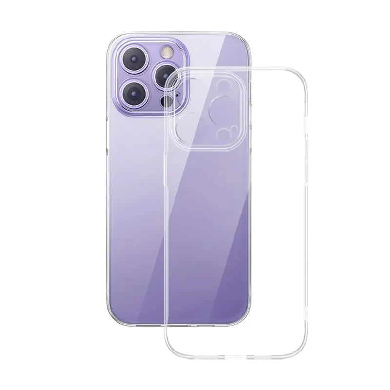 Baseus Clear Case for iPhone 16 15 14 13 12 11 Pro Max Plus Soft TPU Case for iPhone XS Max X XR Cover Transparent Phone Case