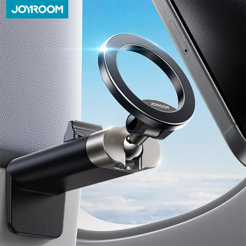 Joyroom Airplane Phone Holder Magnetic Travel Essentials Flexible Rotation Hands-Free Airplane Phone Mount For iPhone 16 15 14