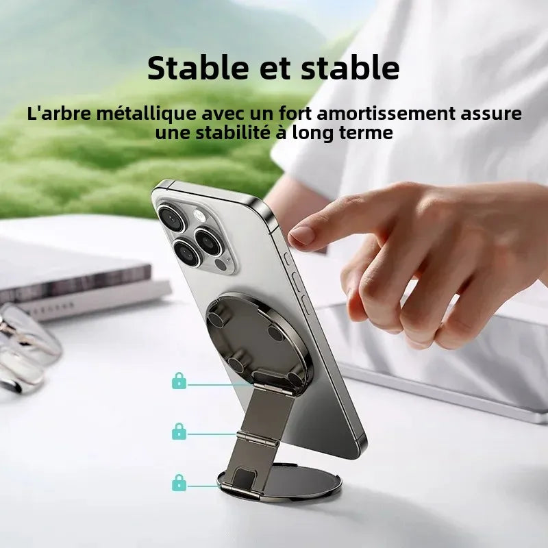 Baseus Portable Magnetic Phone Holder Stand Adjustable Folding Desk Wall Mount for iPhone 16 15 14 pro Max