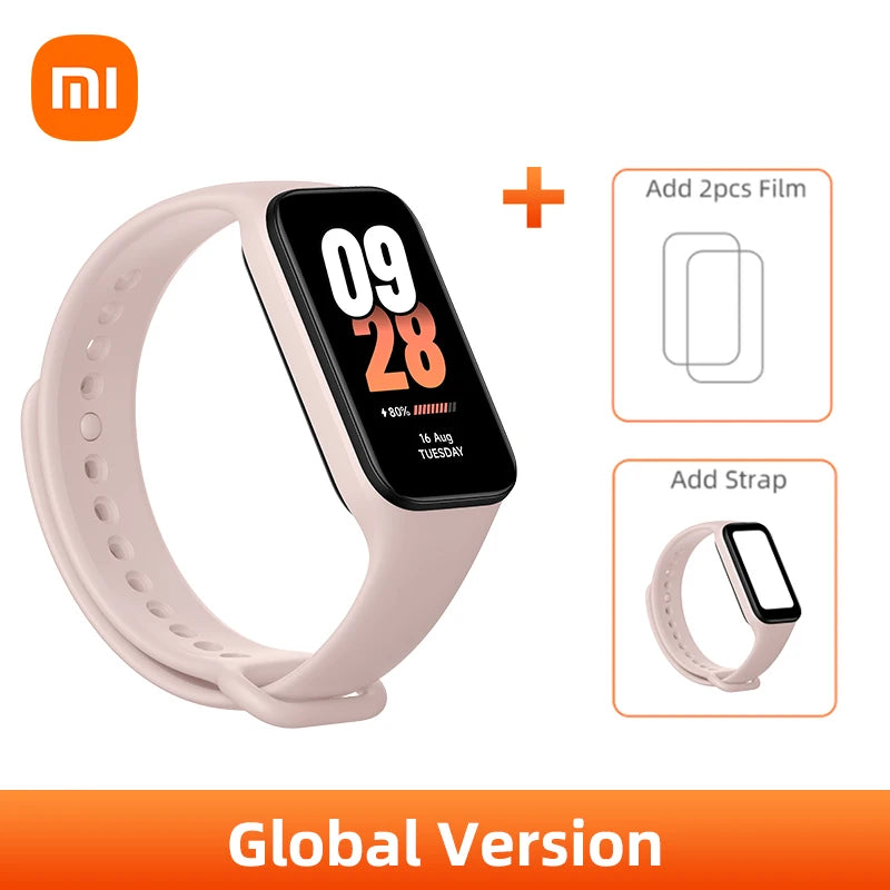 In stock Xiaomi Smart Band 8 active Global Version 1.47'' Advanced Sleep Fitness Tracking 50+Sport Modes 14Days Battery Bluetoot