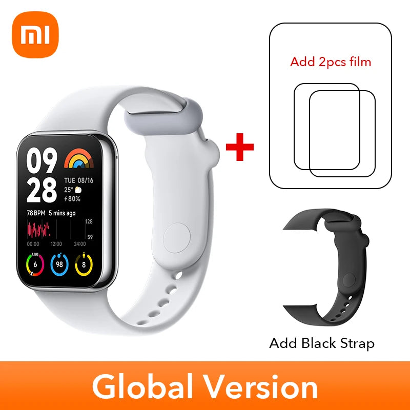 World Premiere Global Version Xiaomi Smart Band 8 Pro 1.74” AMOLED display Built-in Up to 14-day battery life Smart Band