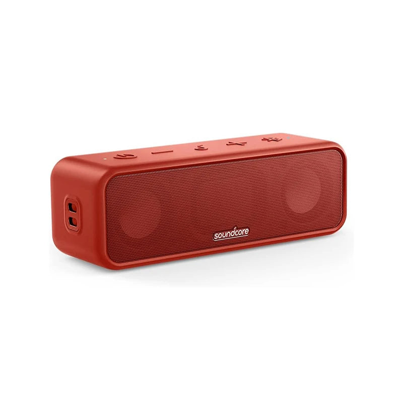 Soundcore 3 Bluetooth Speaker with Stereo Sound, Pure Titanium Diaphragm Drivers, PartyCast Technology, BassUp, 24H Playtime