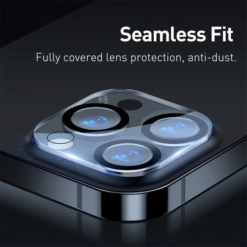 Baseus 2PCS Camera Lens Protector for iPhone 16 15 Pro Max 16 13 Plus Lens Tempered Glass For iPhone 12 Pro Max Protection Film