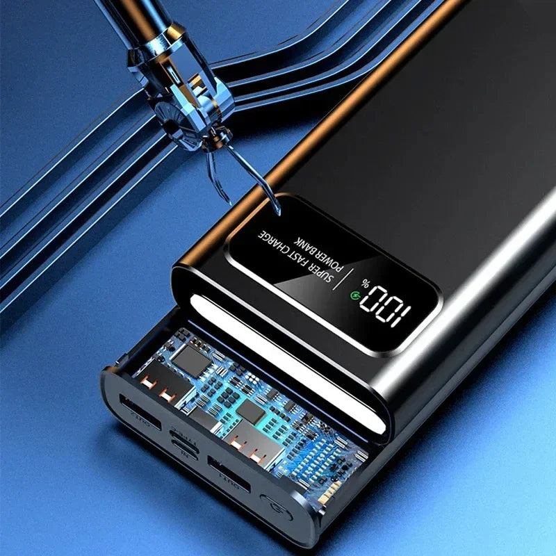 200000mAh Power Bank Super Fast Charging 120W Portable Ultralarge Capacity Battery With LED Digital Display For iPhone Xiaomi